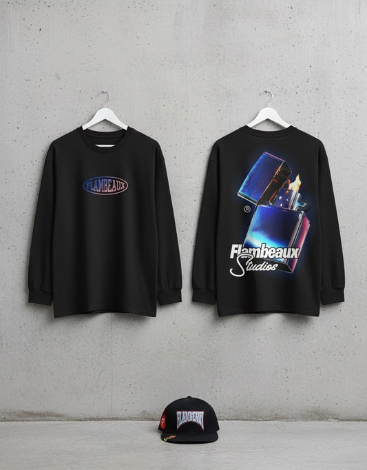 Light It Up Longsleeve Tee/ Black