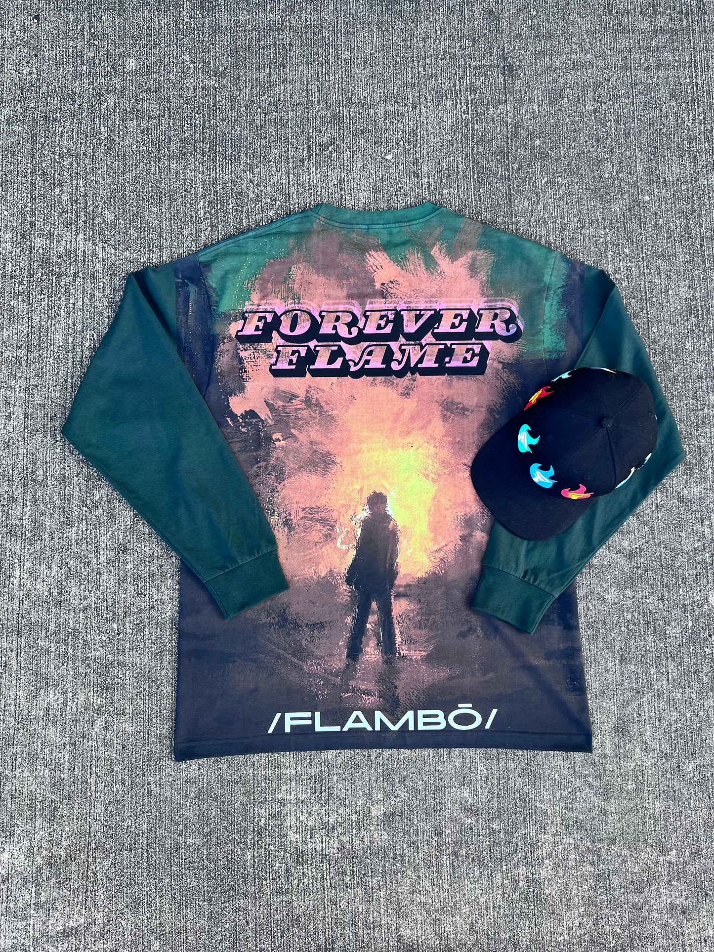 TORCHBEARER TEE-FOREST GREEN