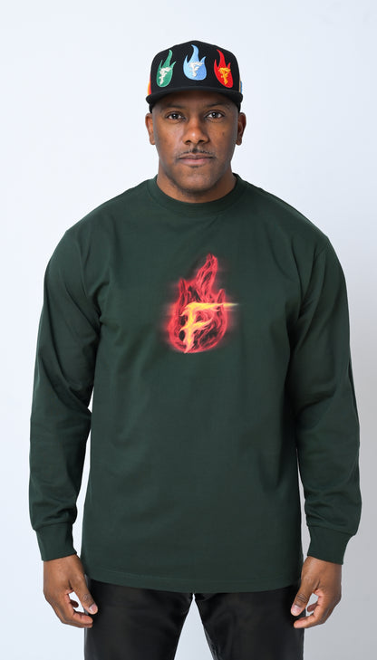 TORCHBEARER TEE-FOREST GREEN